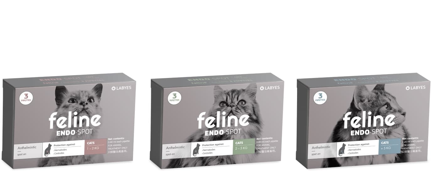 Feline Endospot packaging