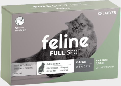 Presentación Feline Fullspot 2,1 a 5 kilos